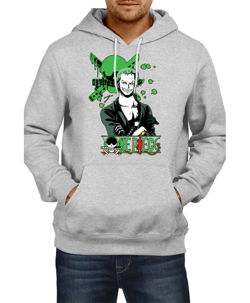 Мъжки Суитшърт Japan Animation Manga Anime Comics One Piece Roronoa Zoro 003