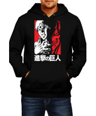 Мъжки Суитшърт Japan Animation Manga Anime Comics Attack On Titan Eren Jeager 002