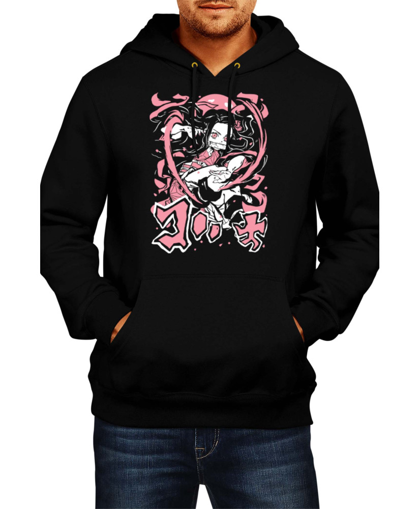 Мъжки Суитшърт Japan Animation Manga Anime Comics Demon Slayer Nezuko Kamado 002