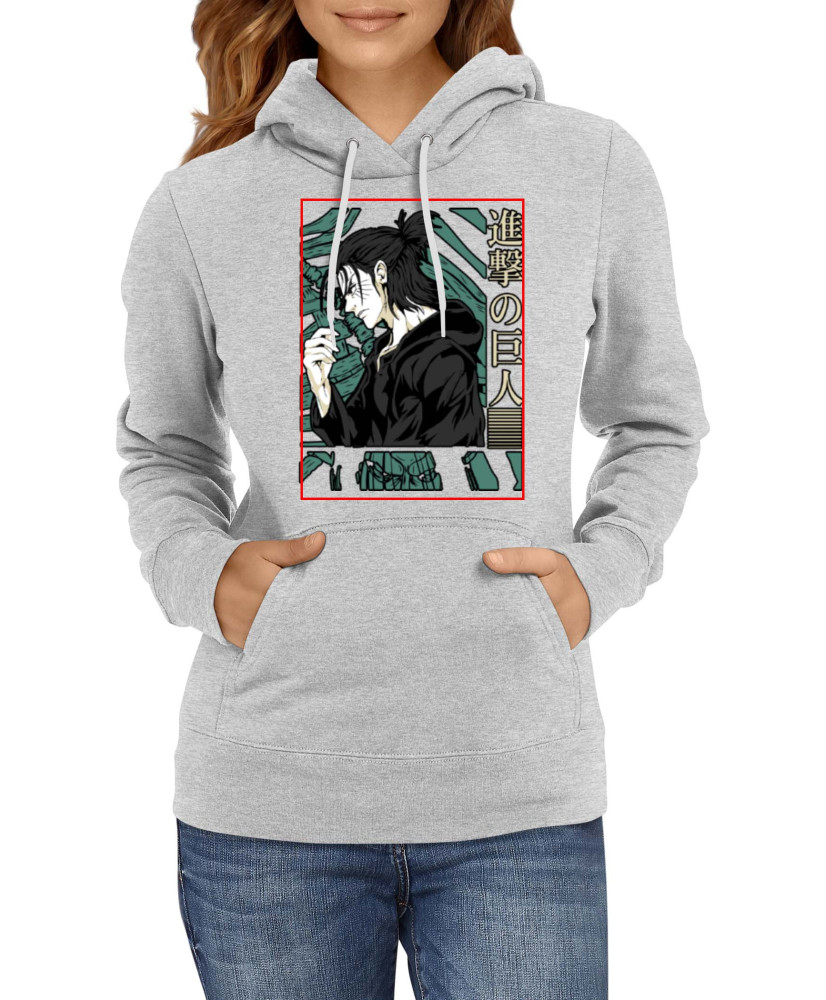 Дамски Суитшърт Anime Manga Attack On Titan Eren Yeager 03