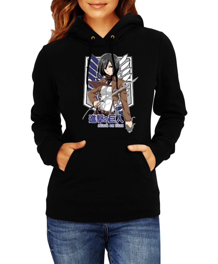 Дамски Суитшърт Anime Manga Attack On Titan Mikasa Ackerman 01