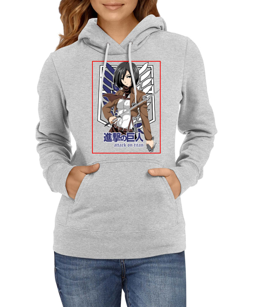 Дамски Суитшърт Anime Manga Attack On Titan Mikasa Ackerman 01
