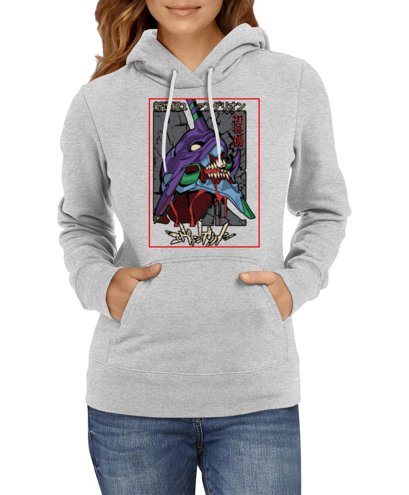 Дамски Суитшърт Anime Manga Neon Genesis Evangelion Eva Unit 02
