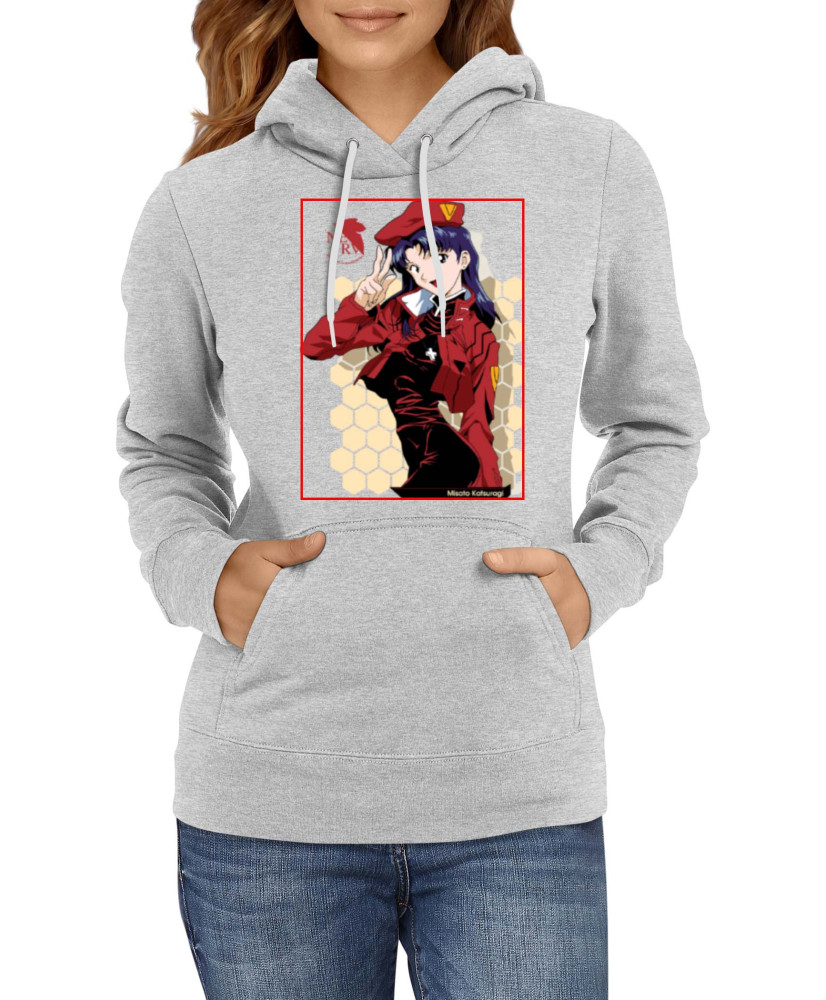Дамски Суитшърт Anime Manga Neon Genesis Evangelion Misato Katsuragi