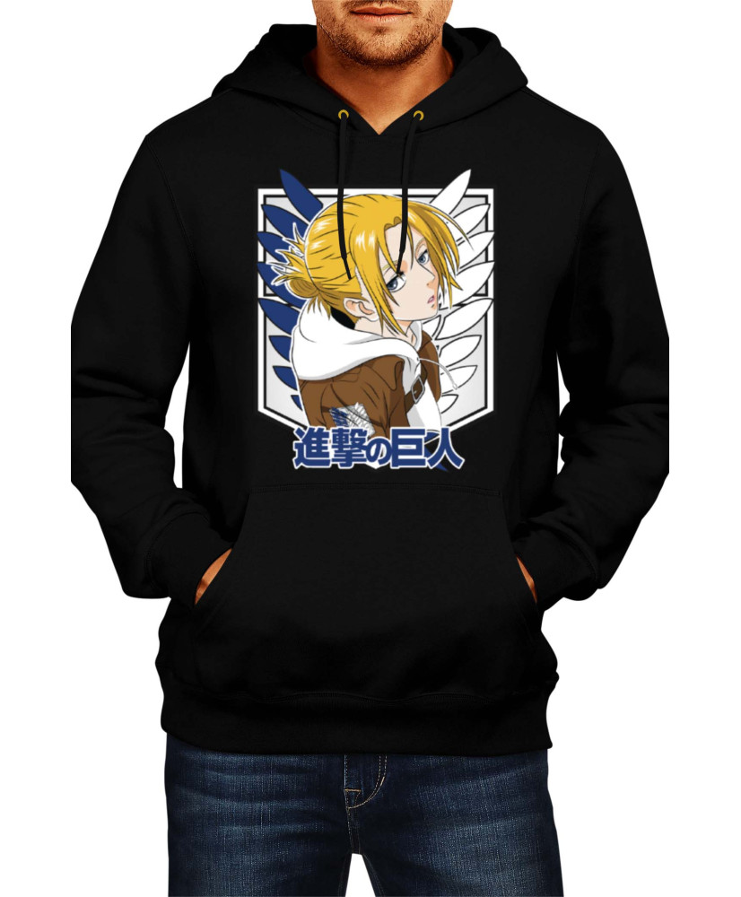 Мъжки Суитшърт Anime Manga Attack On Titan Annie Leonhart 01