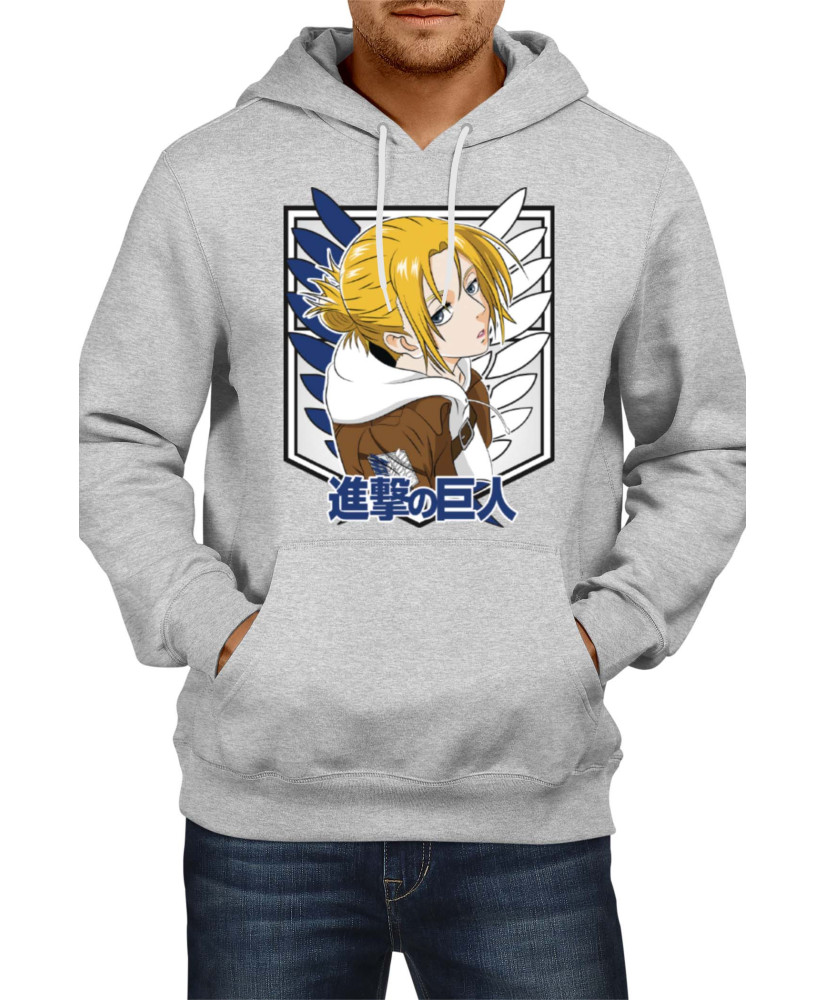 Мъжки Суитшърт Anime Manga Attack On Titan Annie Leonhart 01
