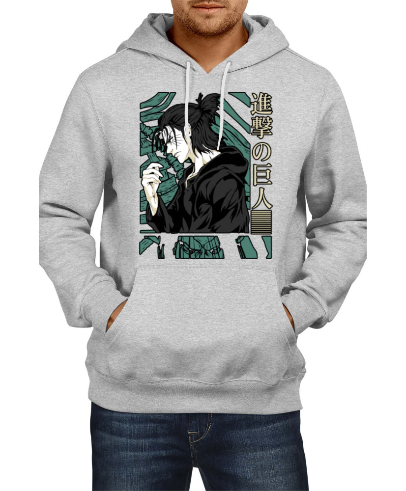 Мъжки Суитшърт Anime Manga Attack On Titan Eren Yeager 03