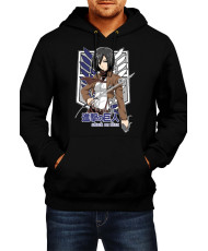 Мъжки Суитшърт Anime Manga Attack On Titan Mikasa Ackerman 01
