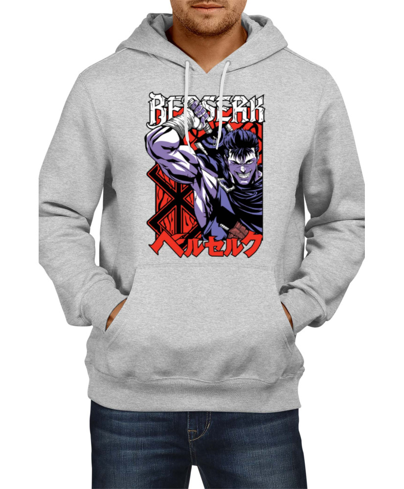 Мъжки Суитшърт Anime Manga Berserk Guts
