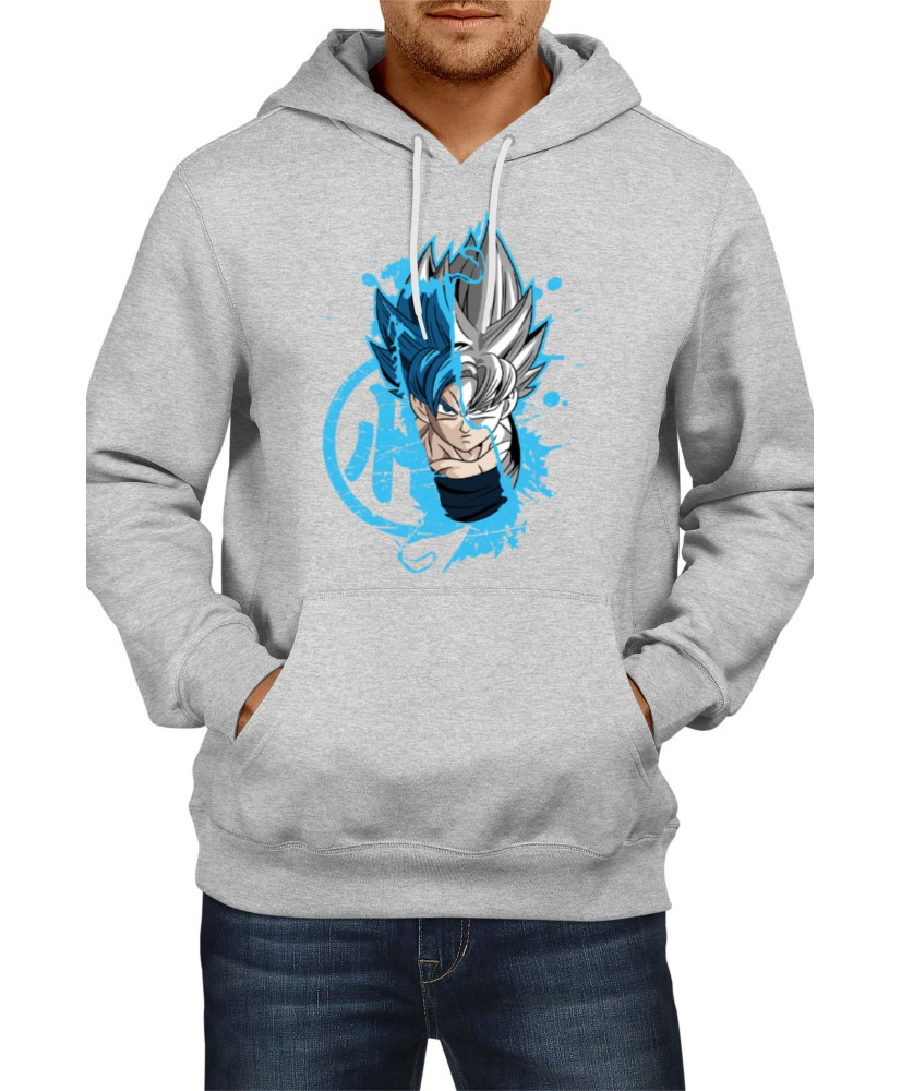 Мъжки Суитшърт Anime Manga Dragon Ball Z Goku Super Saiyan 01 Мъжки Суитшърт Anime Manga Dragon Ball Z Goku Super Saiyan 01