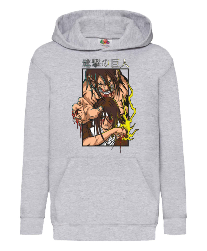 Детски Суитшърт Japan Manga Comics Anime Attack On Titan Eren Yaeger 04 Var-002