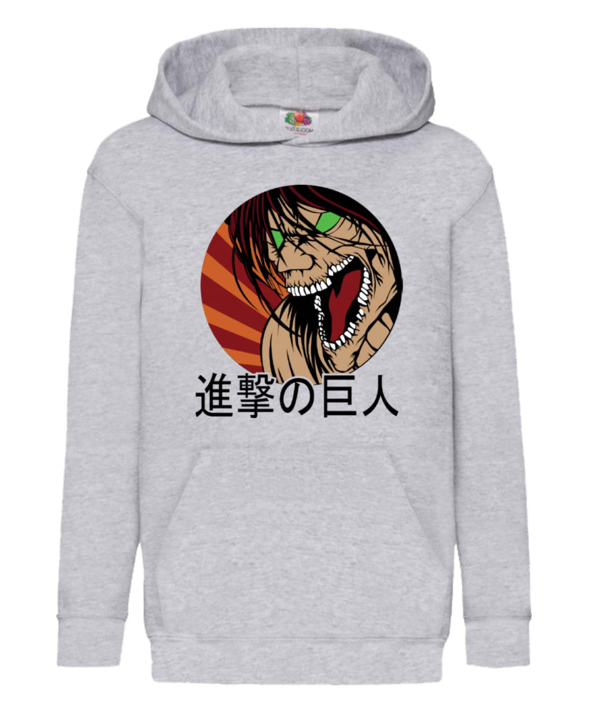 Детски Суитшърт Japan Manga Comics Anime Attack On Titan Eren Yeager 08 Var-030