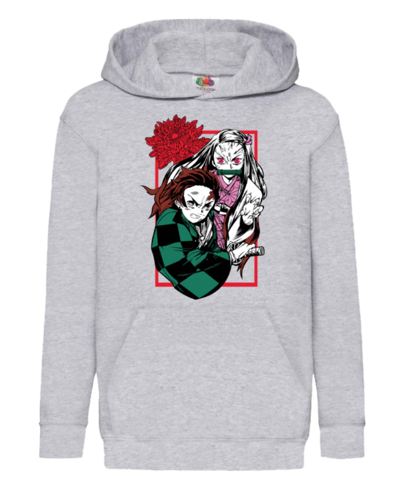 Детски Суитшърт Japan Manga Comics Anime Demon Slayer Tanjiro Nezuko Kamado 002 Var-023 Детски Суитшърт Japan Manga Comics Anime Demon Slayer Tanjiro Nezuko Kamado 002 Var-023
