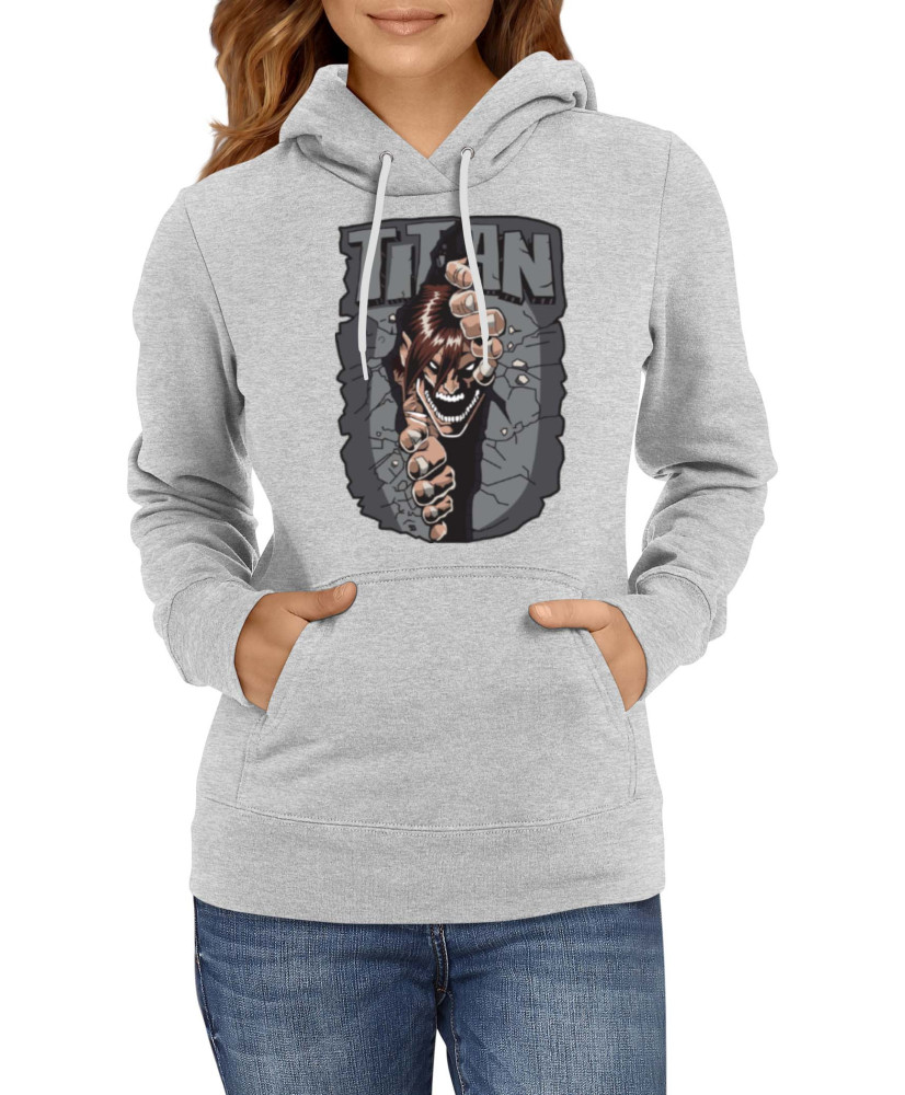 Дамски Суитшърт Japan Manga Comics Anime Attack On Titan Angry Var-041