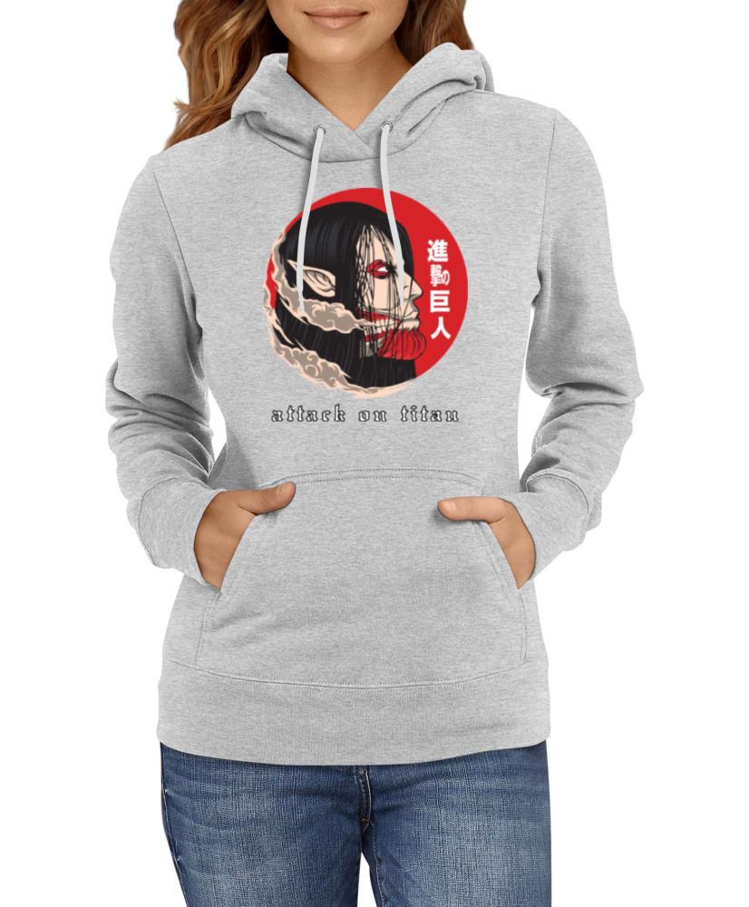 Дамски Суитшърт Japan Manga Comics Anime Attack On Titan Eren Yeager 06 Var-014