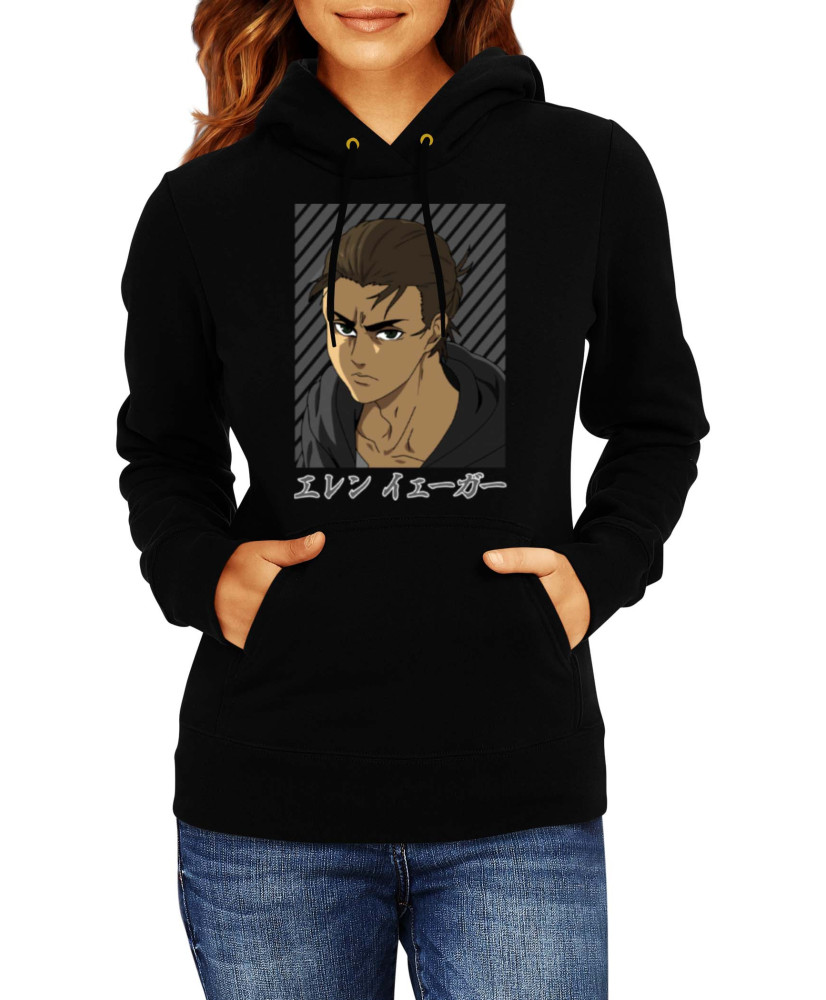 Дамски Суитшърт Japan Manga Comics Anime Attack On Titan Eren Yeager 07 Var-016