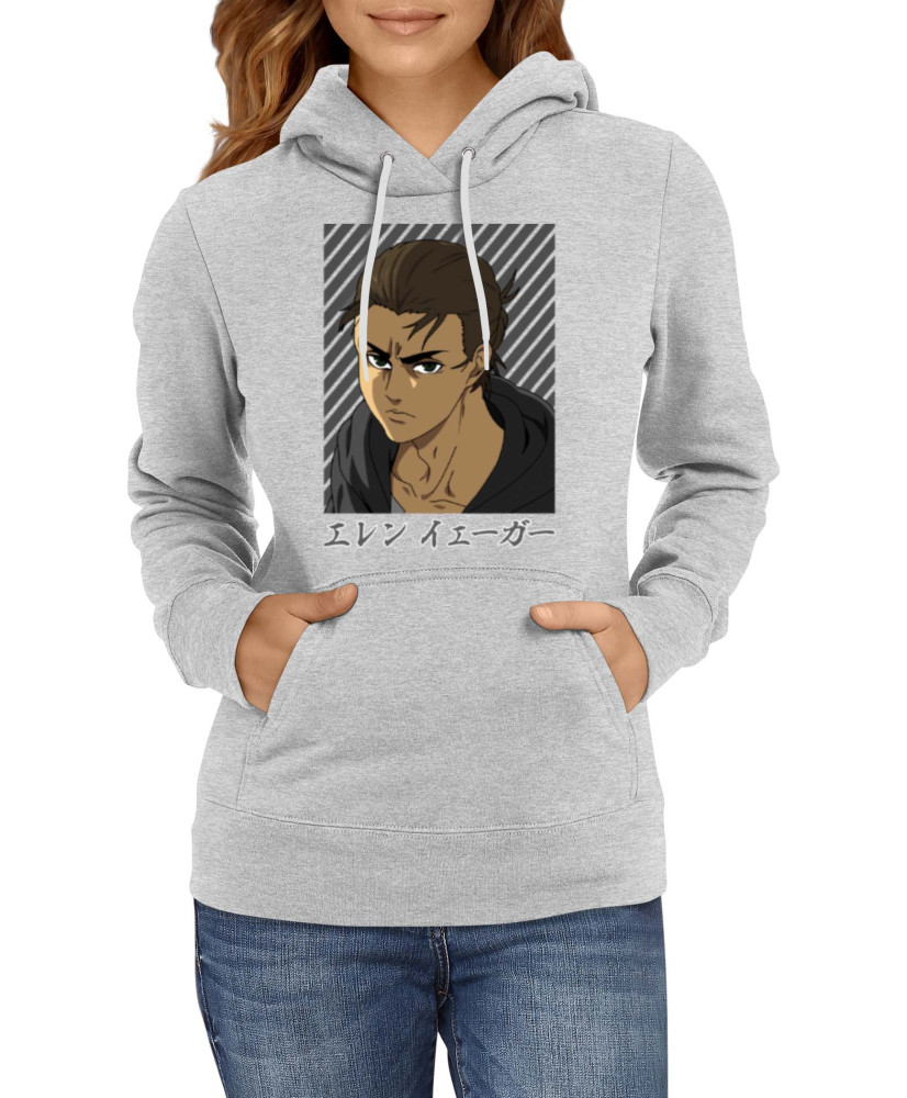 Дамски Суитшърт Japan Manga Comics Anime Attack On Titan Eren Yeager 07 Var-016