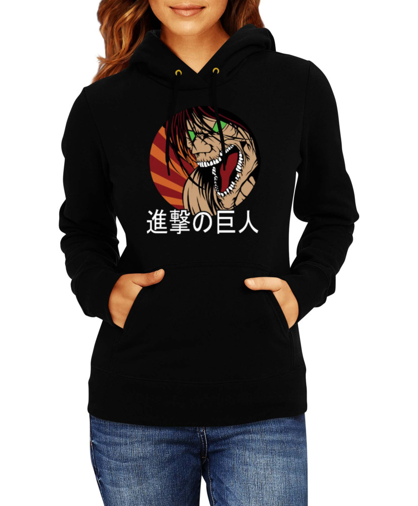Дамски Суитшърт Japan Manga Comics Anime Attack On Titan Eren Yeager 08 Var-030