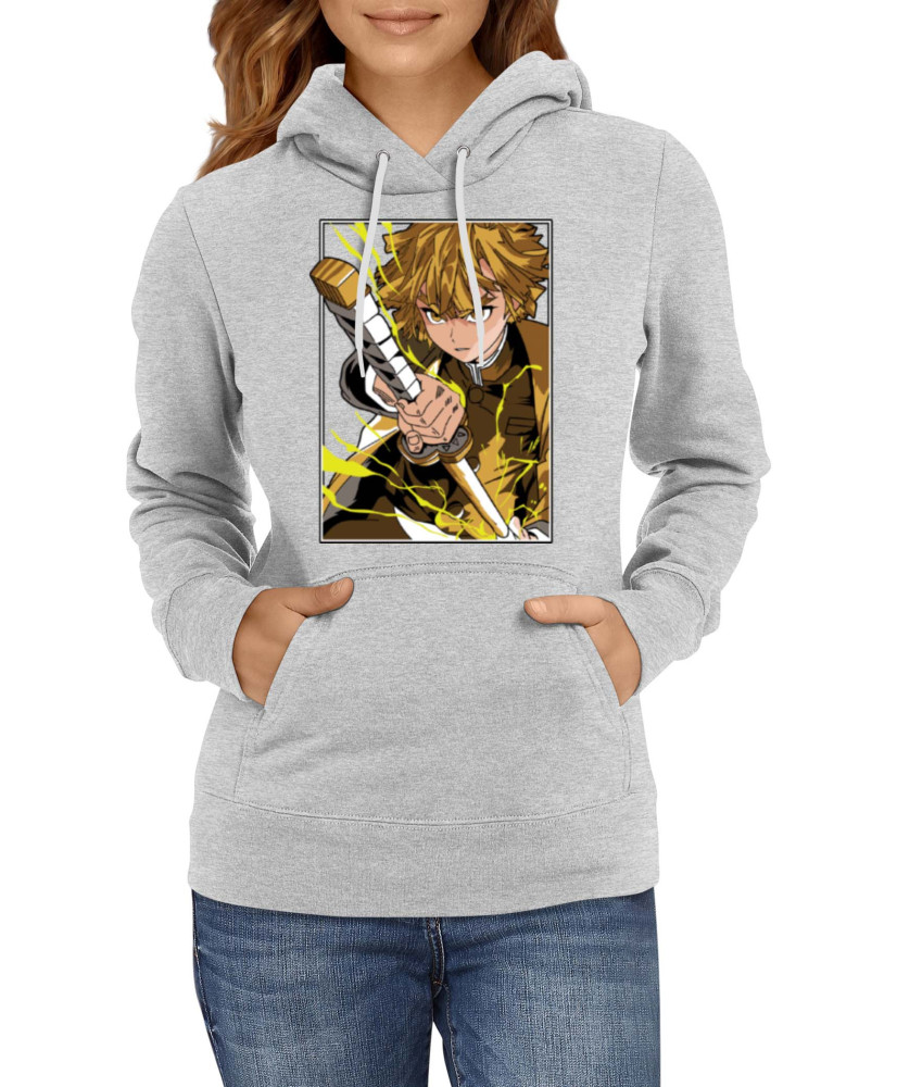 Дамски Суитшърт Japan Manga Comics Anime Demon Slayer Zenitsu Agatsuma Var-025