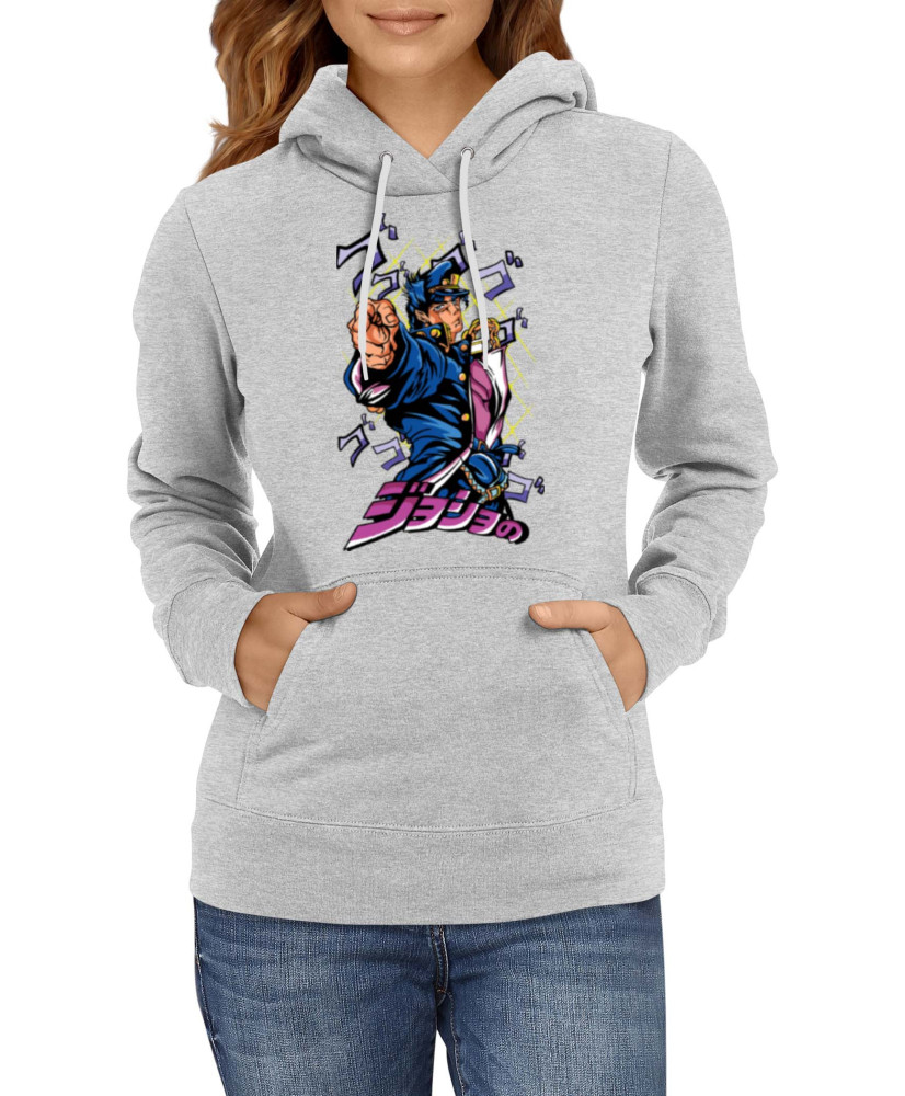 Дамски Суитшърт Japan Manga Comics Anime Jojo'S Bizarre Adventure Jotaro Kujo Var-004 Дамски Суитшърт Japan Manga Comics Anime Jojo'S Bizarre Adventure Jotaro Kujo Var-004