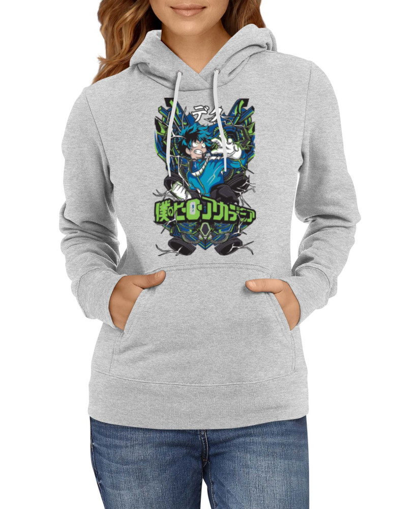Дамски Суитшърт Japan Manga Comics Anime My Hero Academia Izuku Midoriya Var-001 Дамски Суитшърт Japan Manga Comics Anime My Hero Academia Izuku Midoriya Var-001