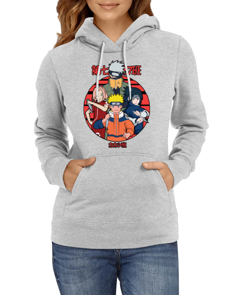 Дамски Суитшърт Japan Manga Comics Anime Naruto Team 7 01 Var-031