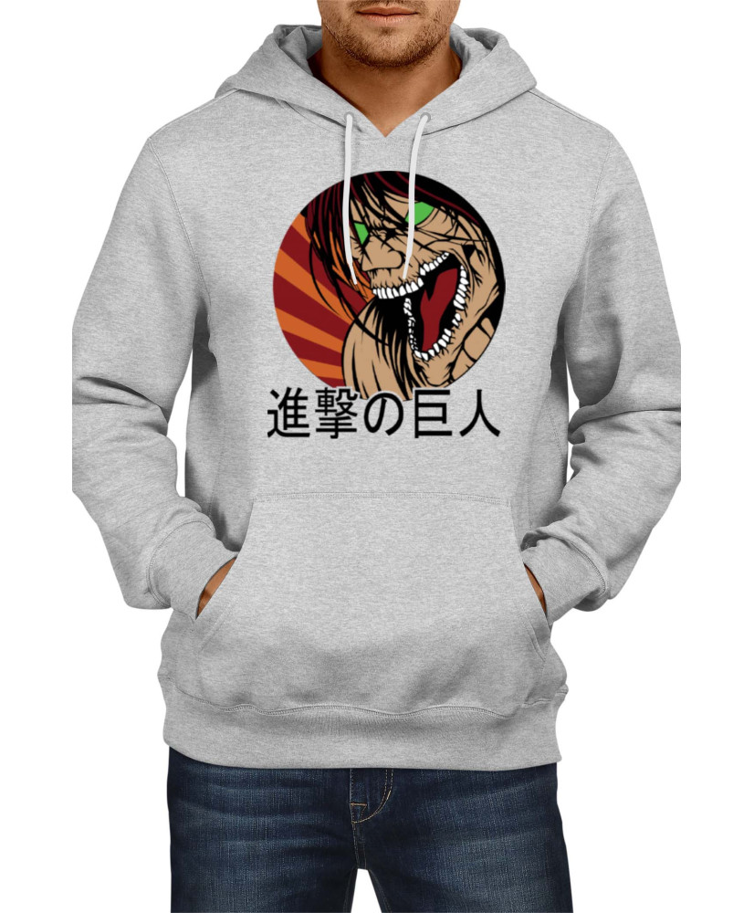 Мъжки Суитшърт Japan Manga Comics Anime Attack On Titan Eren Yeager 08 Var-030