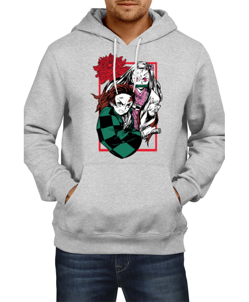 Мъжки Суитшърт Japan Manga Comics Anime Demon Slayer Tanjiro Nezuko Kamado 002 Var-023