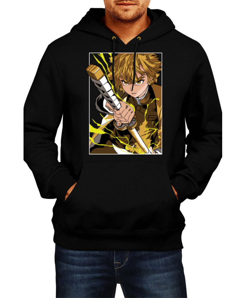Мъжки Суитшърт Japan Manga Comics Anime Demon Slayer Zenitsu Agatsuma Var-025
