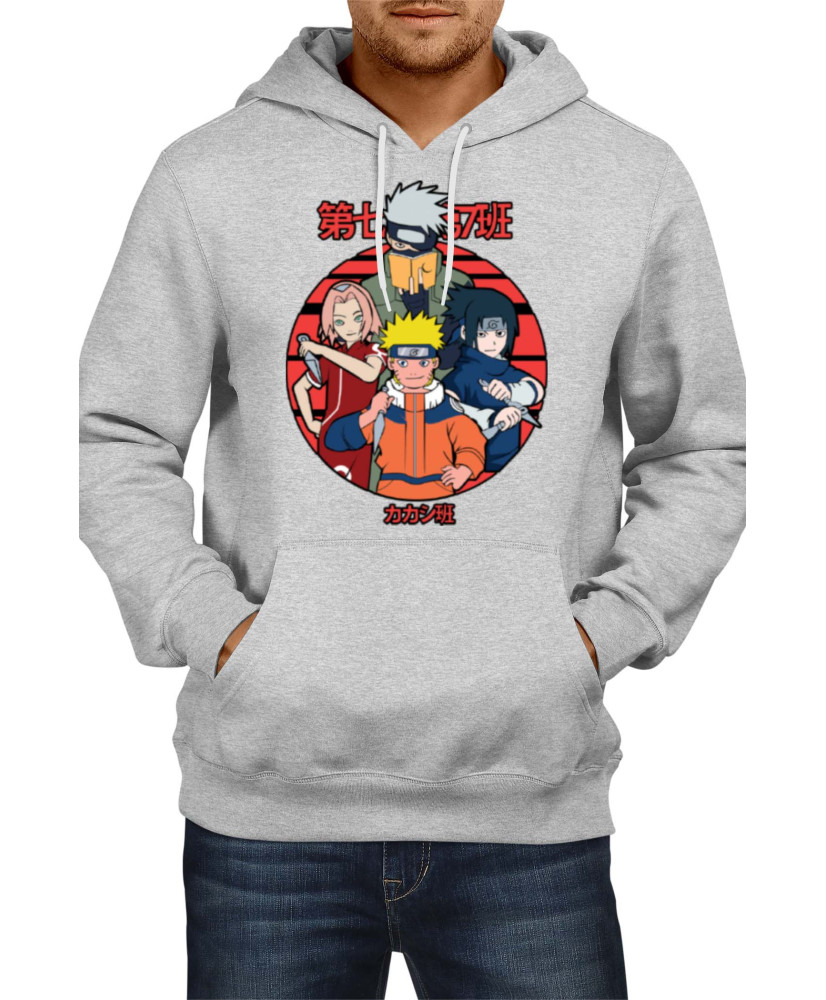 Мъжки Суитшърт Japan Manga Comics Anime Naruto Team 7 01 Var-031