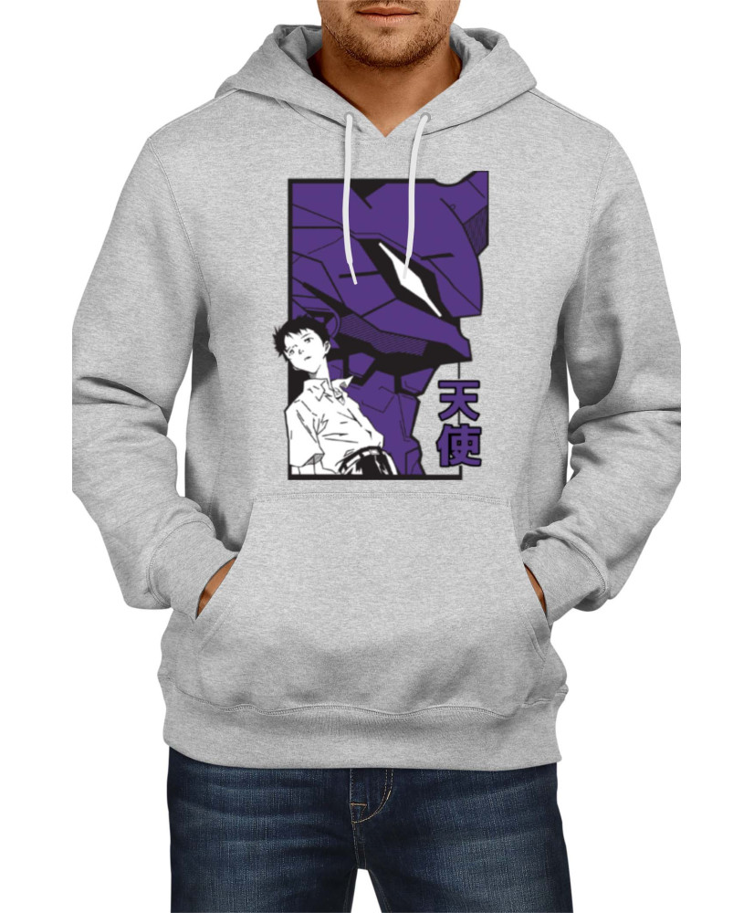 Мъжки Суитшърт Japan Manga Comics Anime Neon Genesis Evangelion Shinji Eva Var-038