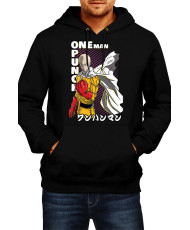Мъжки Суитшърт Japan Manga Comics Anime One Punch Man Saitama 01 Var-010