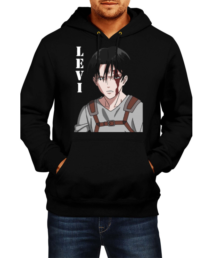 Мъжки Суитшърт Japan Manga Comics Anime Attack On Titan Levi Ackerman 05 Var-018 