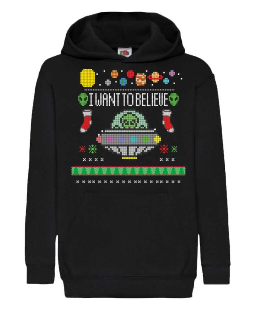 Детски Коледен Суитчър I Want To Believe