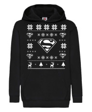 Детски Коледен Суитчър Superman Christmas Logo