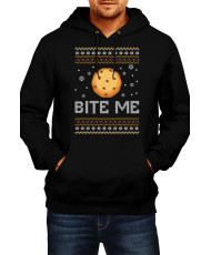 Мъжки Коледен Суитчър Bite Me Christmas Cookie