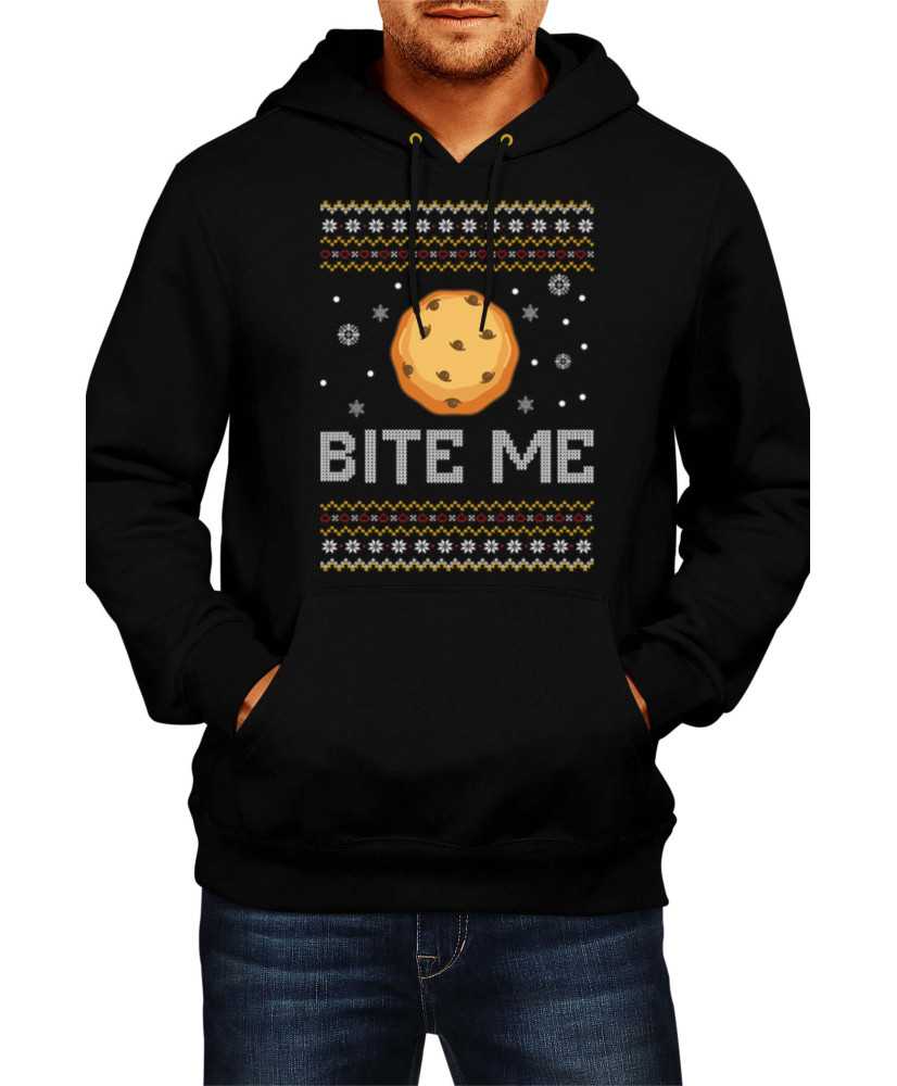 Мъжки Коледен Суитчър Bite Me Christmas Cookie
