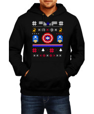 Мъжки Коледен Суитчър Captain America