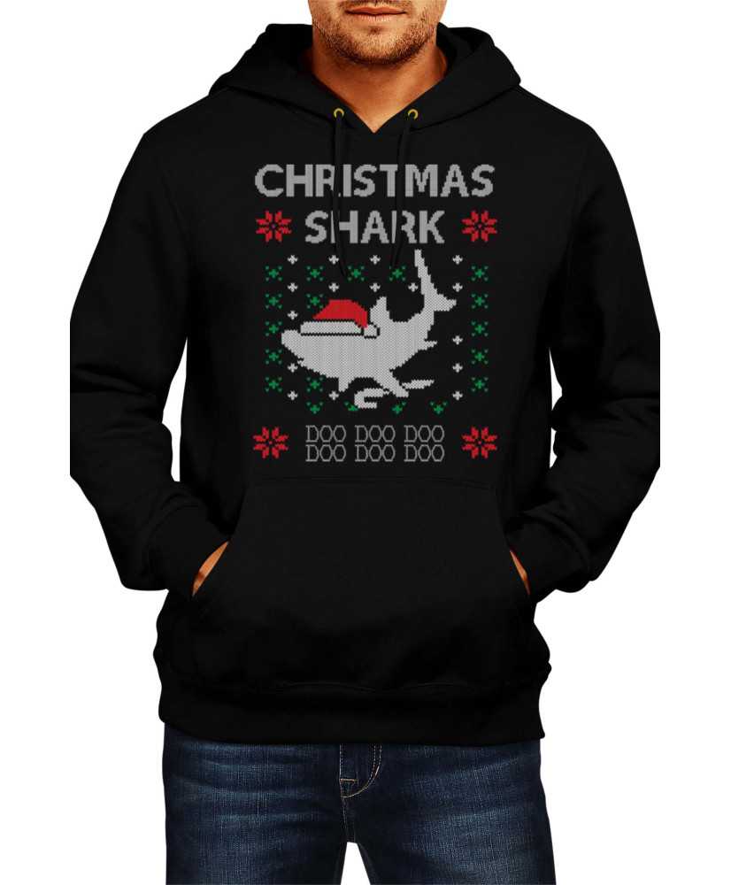 Мъжки Коледен Суитчър Christmas Shark Doo Doo Doo