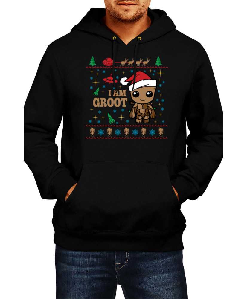 Мъжки Коледен Суитчър Guardians Of The Galaxy Groot Christmas 02
