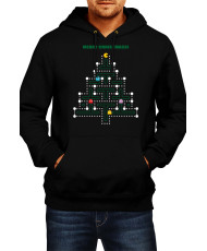 Мъжки Коледен Суитчър Pacman Christmas Tree