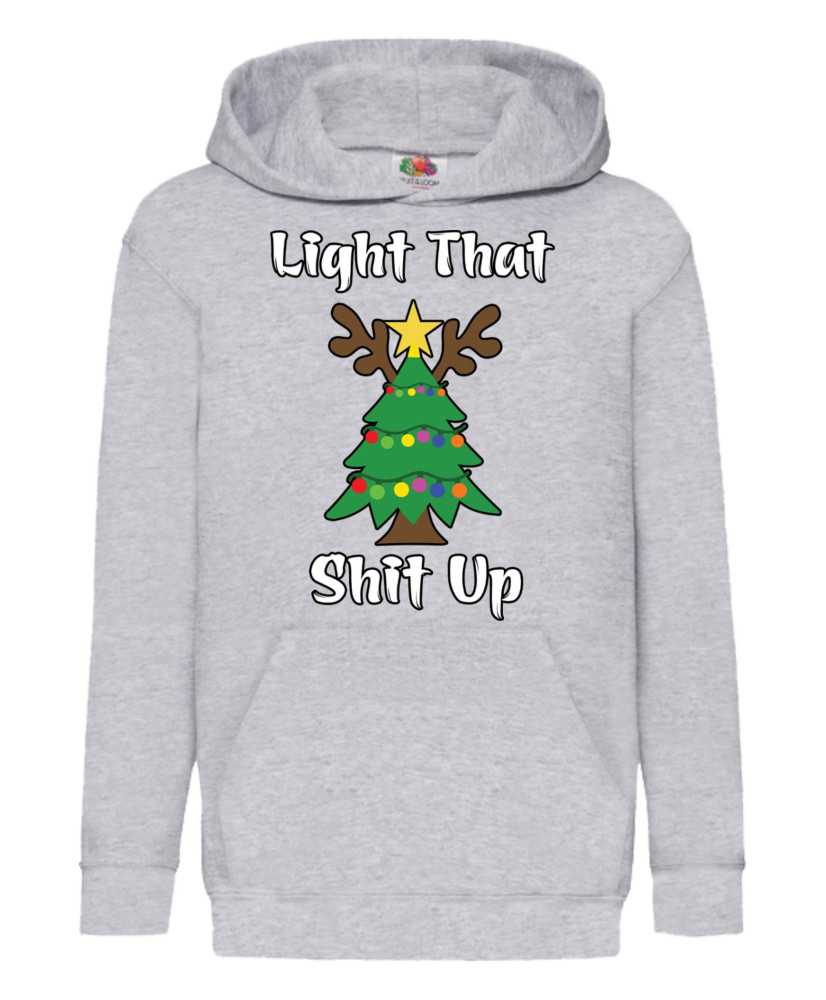 Детски Коледен Суитшърт Light That Sh*T Up