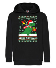 Детски Коледен Суитшърт T-Rex Christmas