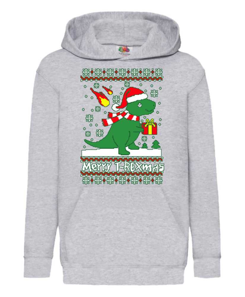 Детски Коледен Суитшърт T-Rex Christmas