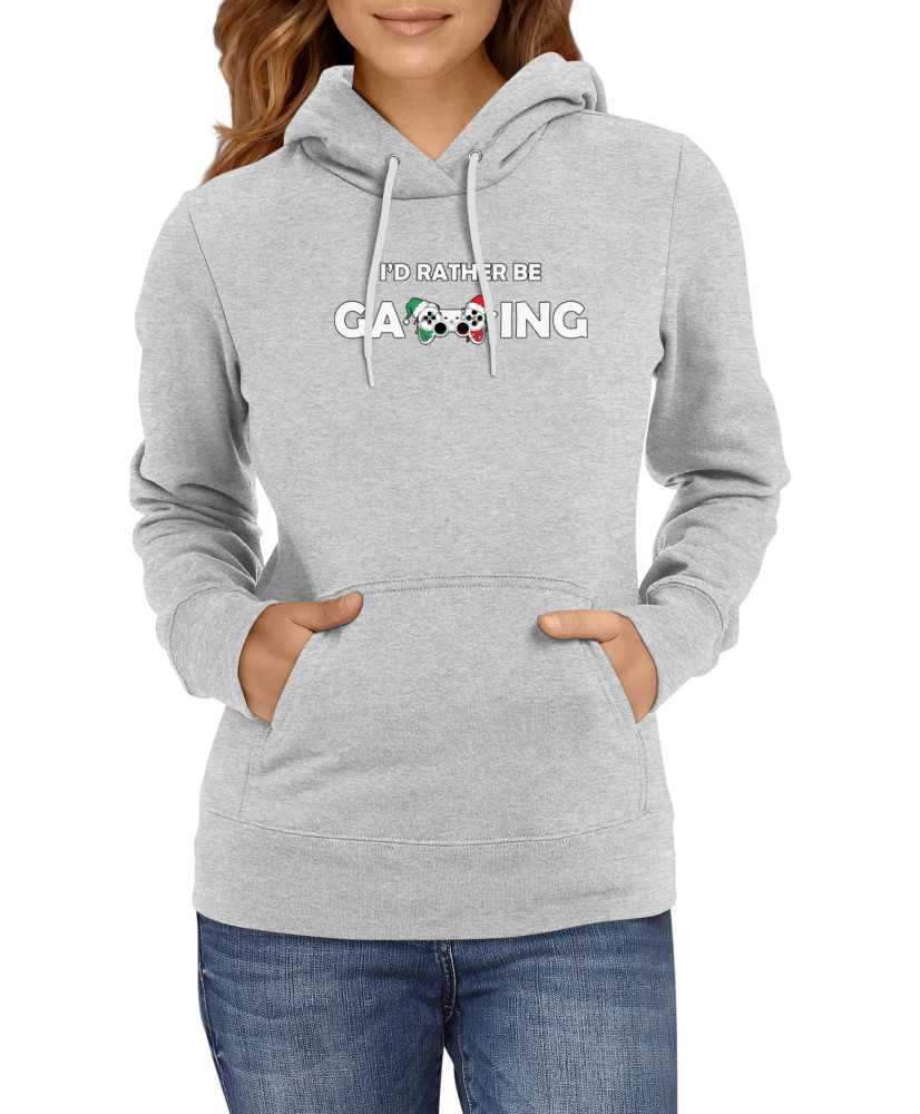 Дамски Коледен Суитчър I Would Rather Be Gaming
