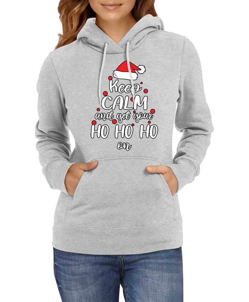Дамски Коледен Суитчър Keep Calm And Get Your Ho Ho Ho On