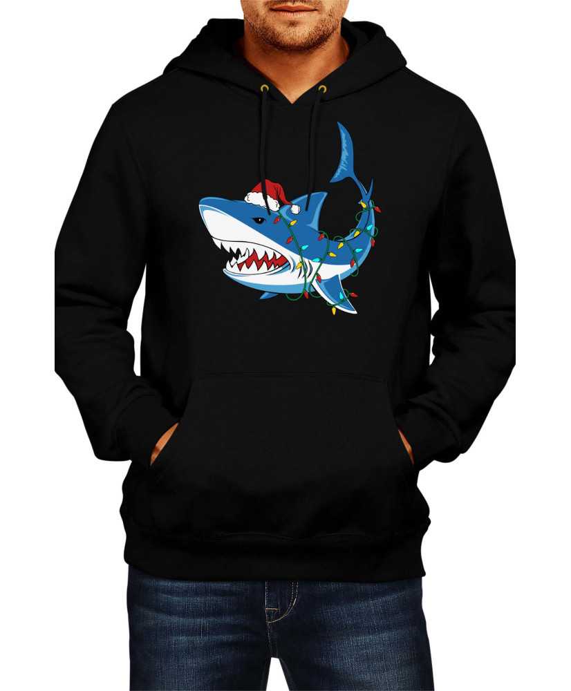 Мъжки Коледен Суитчър Fish Shark