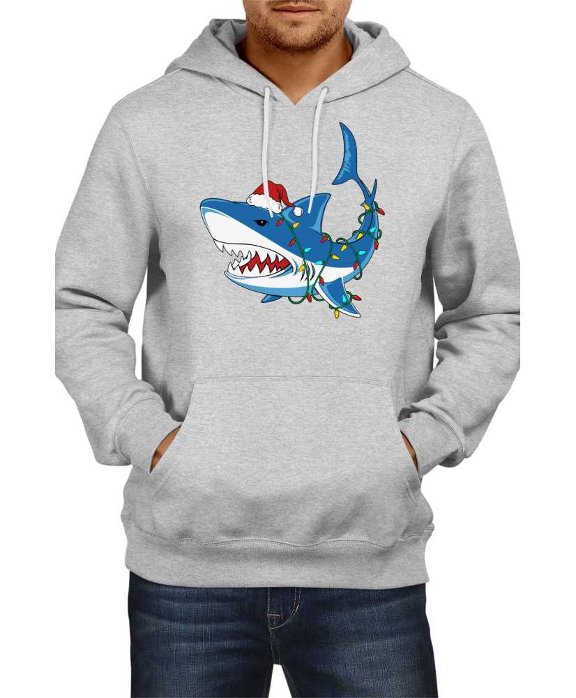 Мъжки Коледен Суитчър Fish Shark