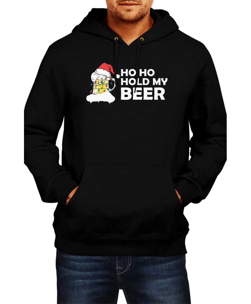 Мъжки Коледен Суитчър Ho Ho Hold My Beer