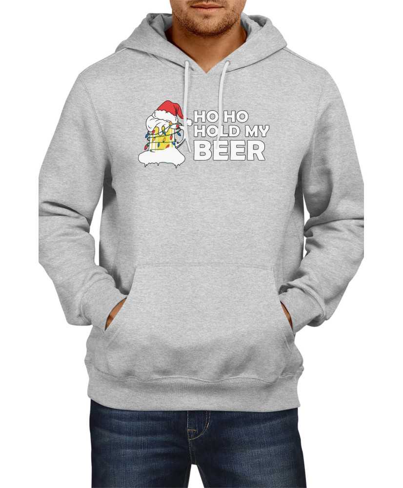 Мъжки Коледен Суитчър Ho Ho Hold My Beer